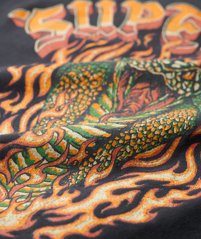 Biker Rock Graphic Loose T-Shirt