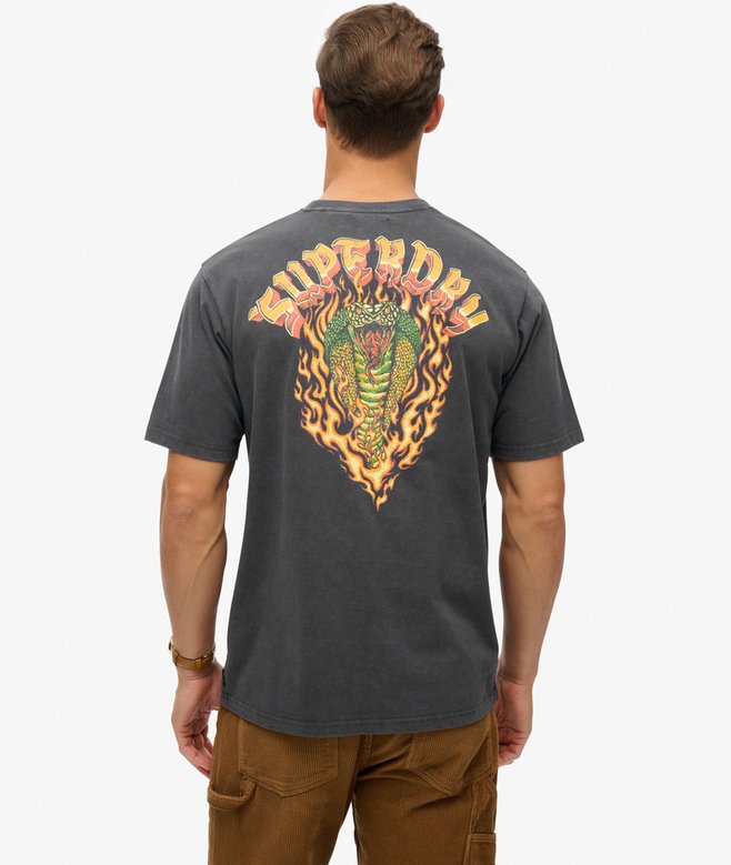 Biker Rock Graphic Loose T-Shirt