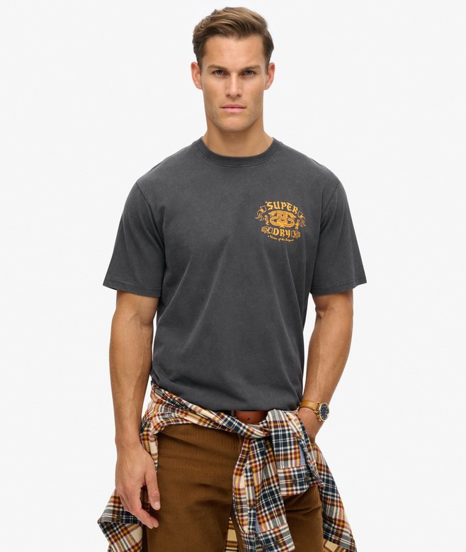 Biker Rock Graphic Loose T-Shirt