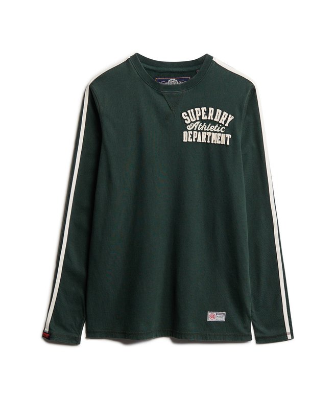 Maglia a righe a maniche lunghe Vintage Athleticacademy dark green
