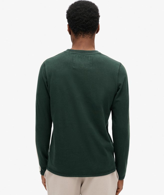 Vintage Athletic Long Sleeve Striped Top