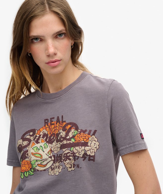 Tokyo Vintage Logo Graphic Relaxed T-Shirt