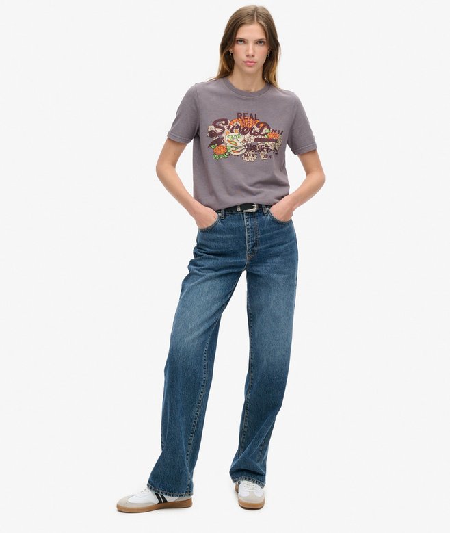 Tokyo Vintage Logo Graphic Relaxed T-Shirt