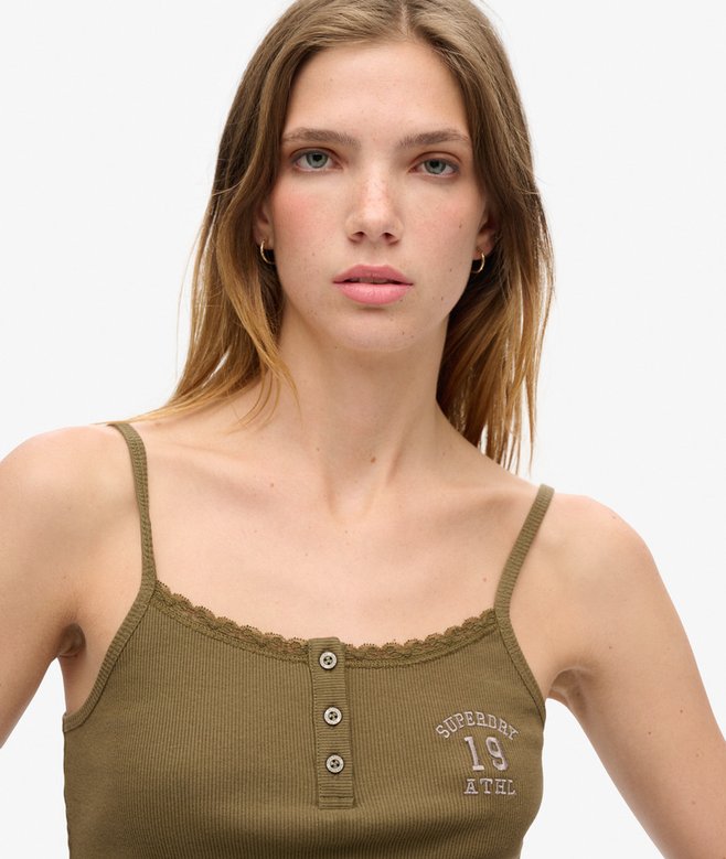 Athletic Essentials Graphic Button Cami