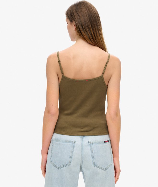 Athletic Essentials Graphic Button Cami