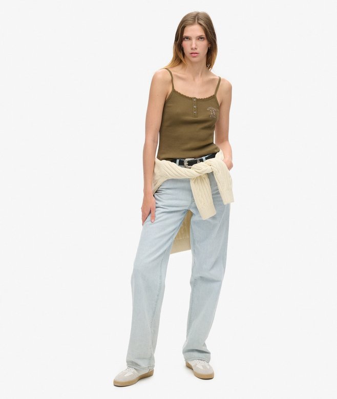 Athletic Essentials Graphic Button Cami