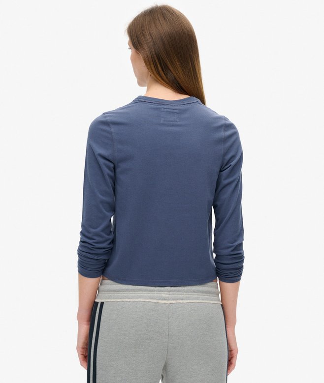 Athletic Essentials Ringer Slim Long Sleeved Top