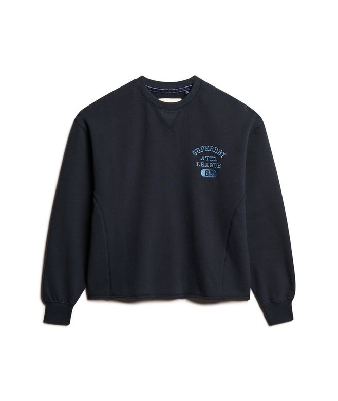 Athletic Essentials Loose Crop Crew Sweatshirt