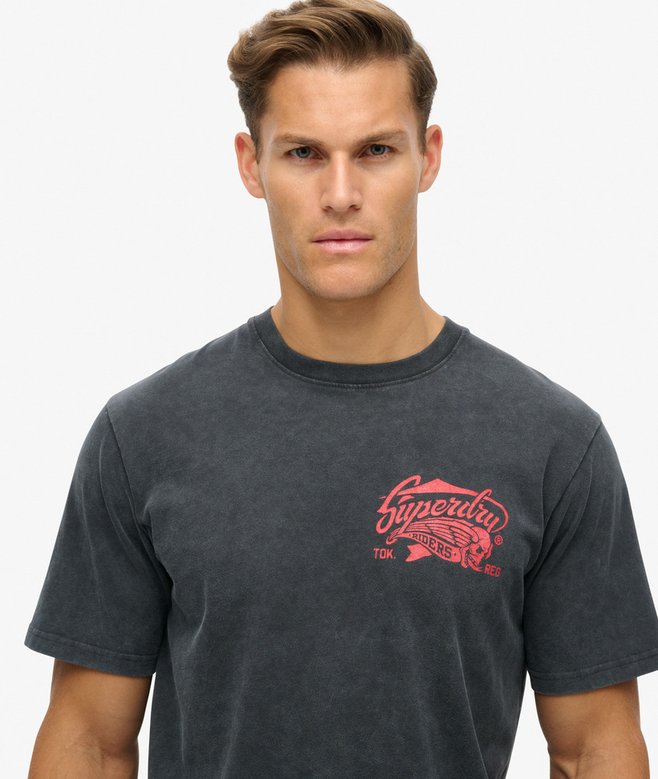 Biker Rock Graphic Loose T-Shirt