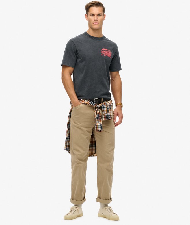 Biker Rock Graphic Loose T-Shirt