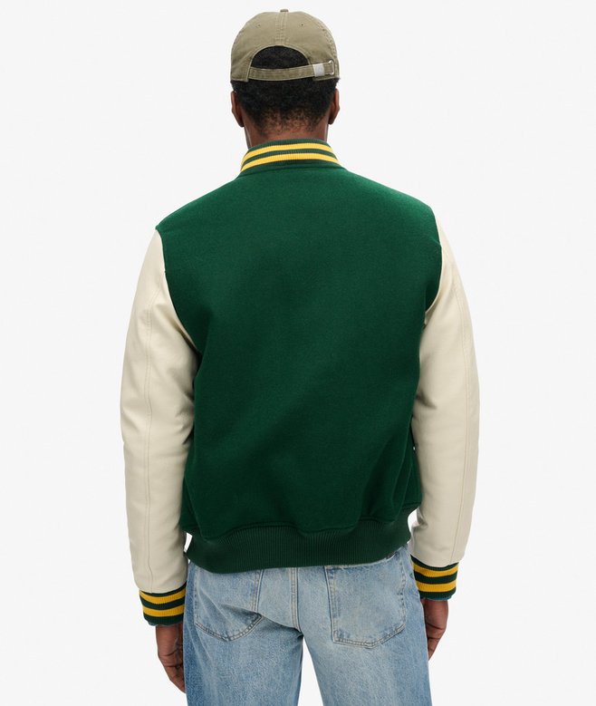 Varsity Wool Bomber Jacket