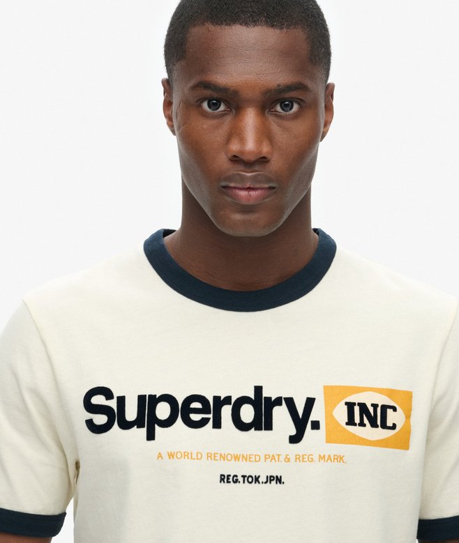 Core Logo Ringer Workwear Graphic T-Shirt