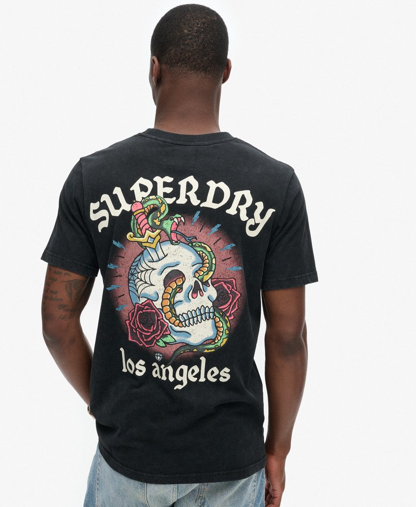 【Superdry】ブラック Superdry タトゥー グラフィック パーカー upload9223368955666514861.jpg?