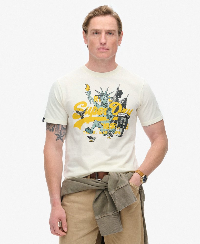 Superdry★ロス・グラフィック ロゴ☆メンズＴシャツ Amazon.com: Superdry Men's Shop Duo Graphic T-Shirt, Blue