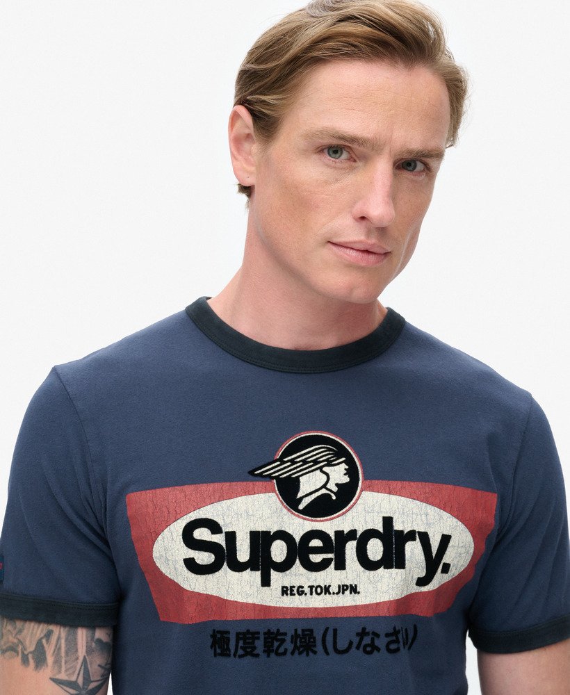 Tシャツ・カットソー KIRSH graphic ringer t-shirt navy Ranger MFG Ringer Tee | Women's Skate Apparel | Santa Cruz