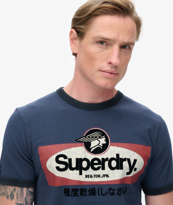 Core Logo Ringer Workwear Graphic T-Shirt