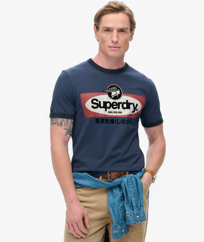 Core Logo Ringer Workwear Graphic T-Shirt