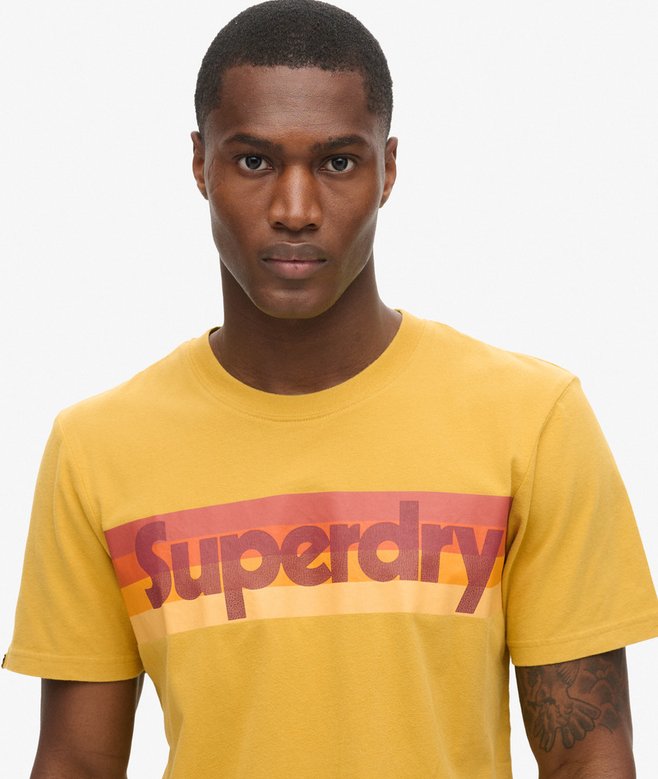 Retro Stripe Logo T-Shirt