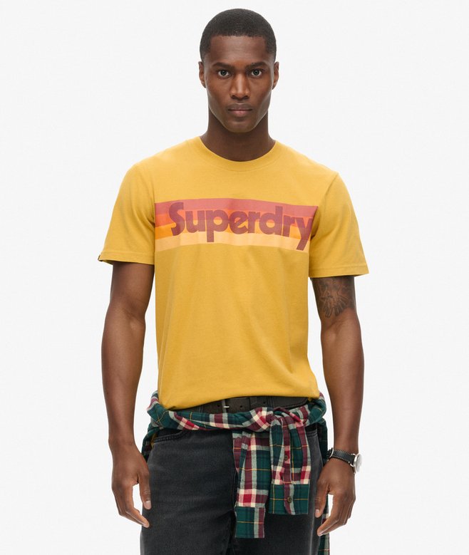 Retro Stripe Logo T-Shirt