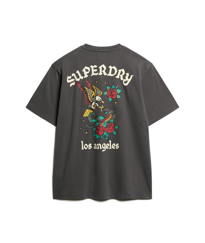 Tattoo Back Graphic Loose T-Shirt