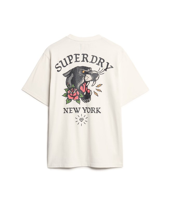 Tattoo Back Graphic Loose T-Shirt