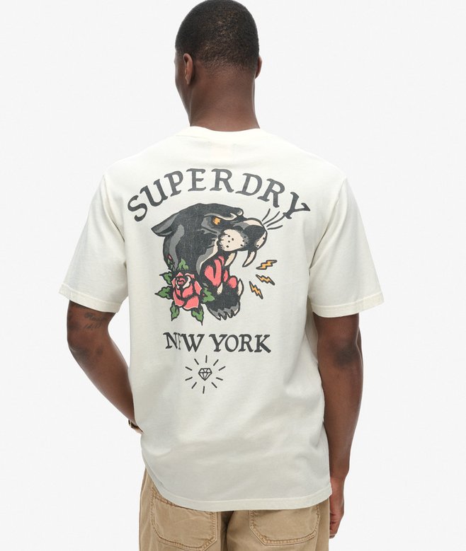 Tattoo Back Graphic Loose T-Shirt