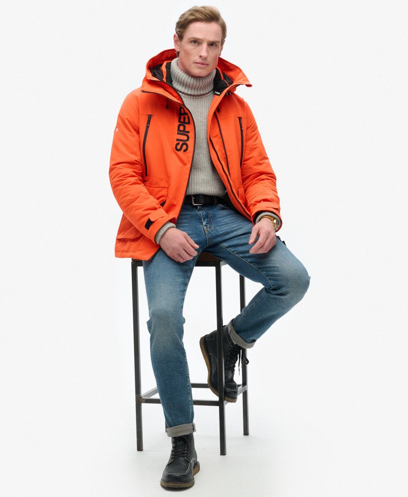 Veste coupe-vent à capuche classic trekker noir Superdry | La Redoute Veste coupe-vent à capuche classic trekker noir Superdry | La Redoute