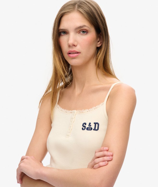 Athletic Essentials Graphic Button Cami
