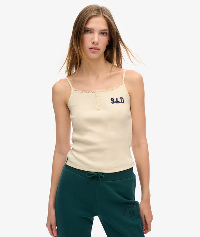 Athletic Essentials Graphic Button Cami