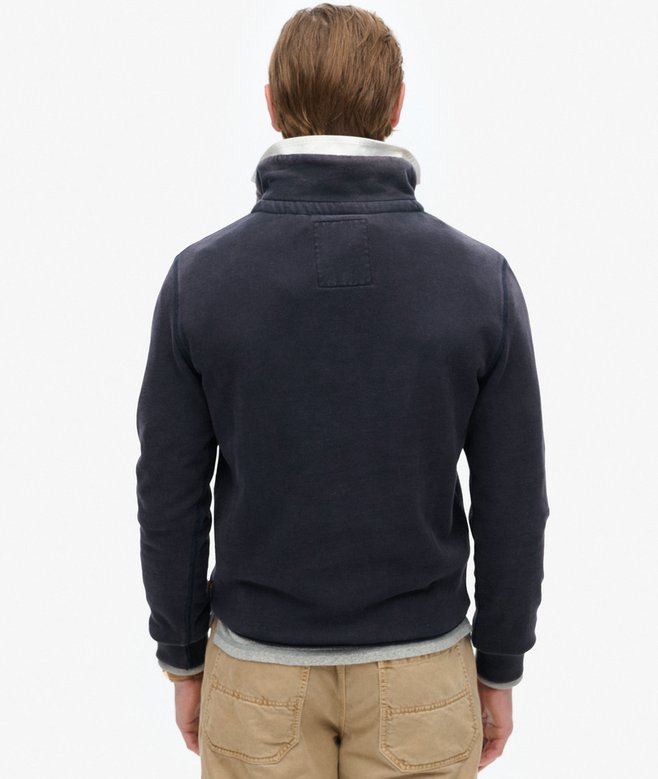 Vintage Athletic Half Button Sweatshirt