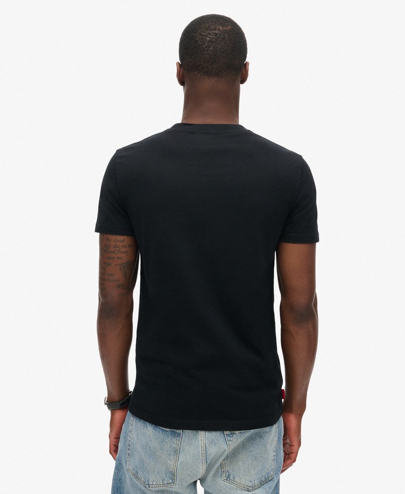 mens Essential Embroidered T-Shirt in Black | Superdry US