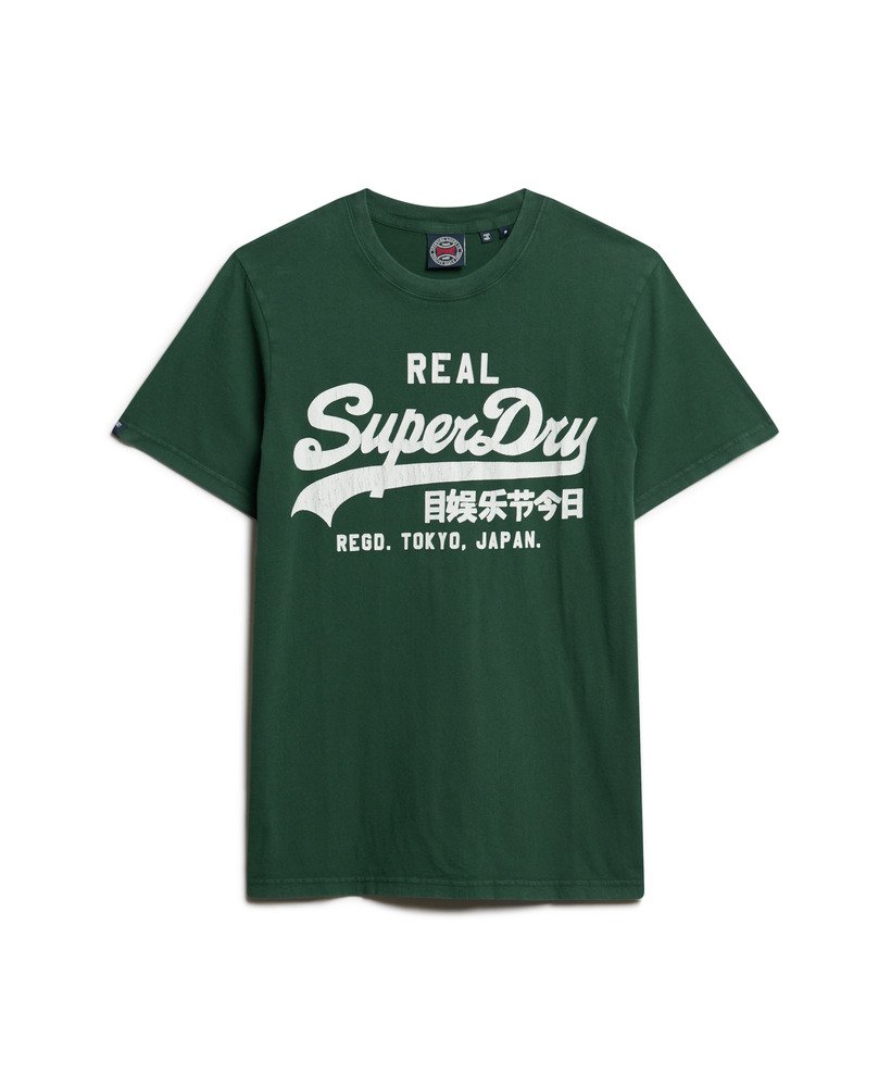 Superdry★ビンテージ ロゴ刺繍Tシャツ 送関込 SUPERDRY Vintage Corp Logo - T-Shirt