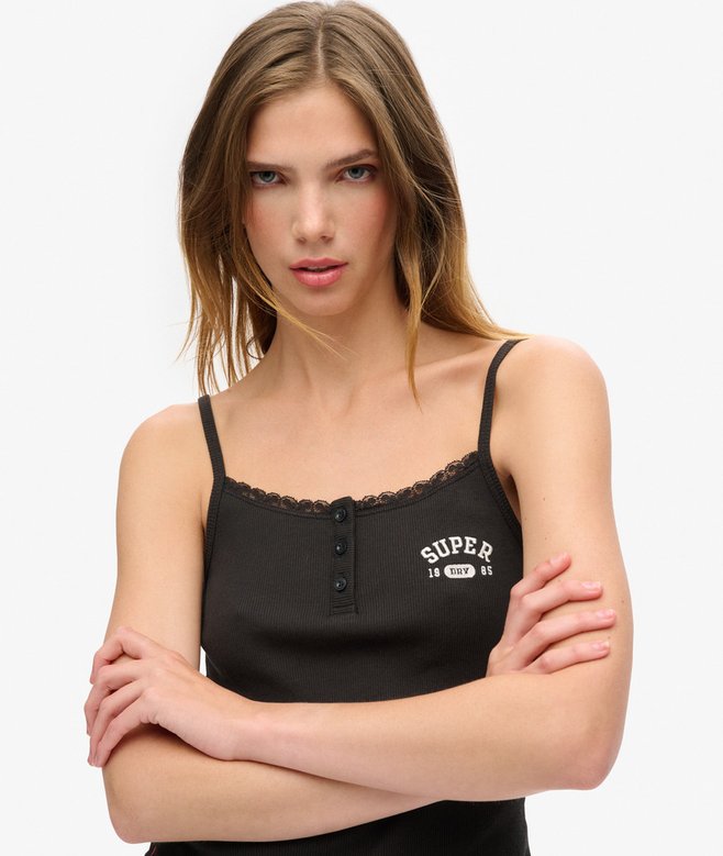 Athletic Essentials Graphic Button Cami