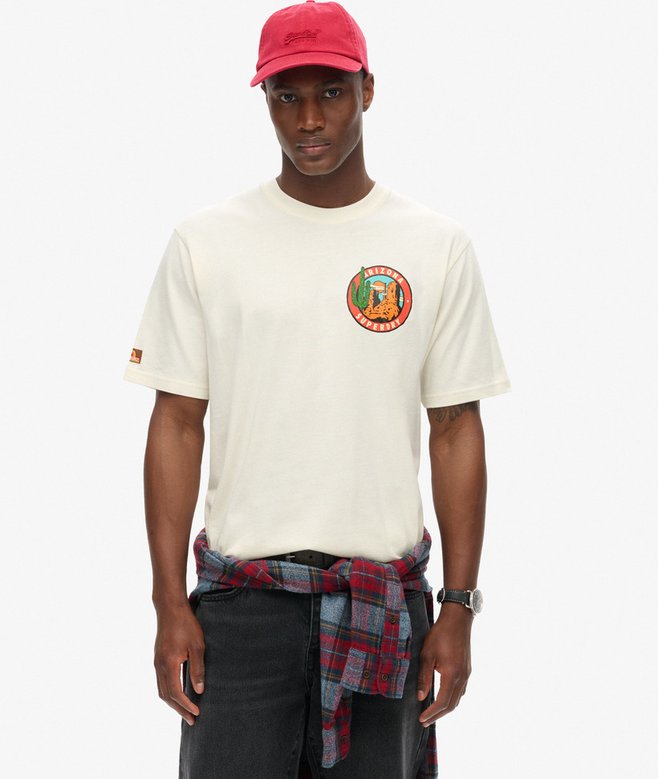 Travel Postcard Chest Print T-Shirt