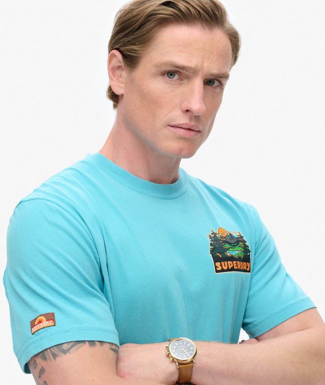 Travel Postcard Chest Print T-Shirt