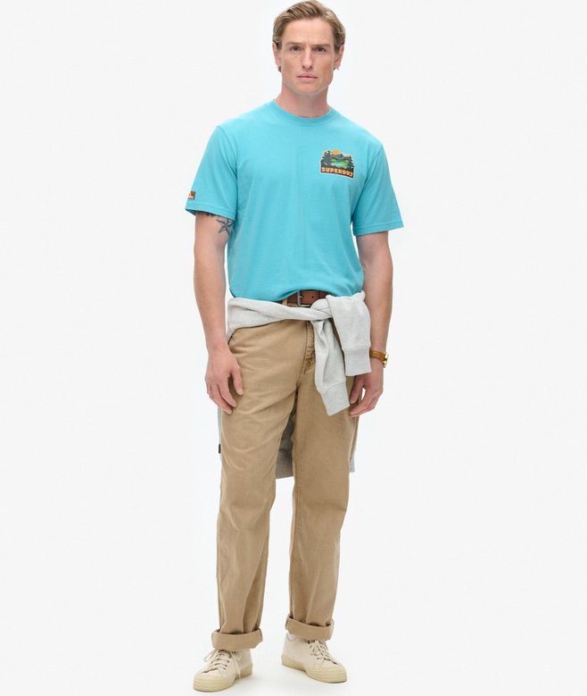 Travel Postcard Chest Print T-Shirt