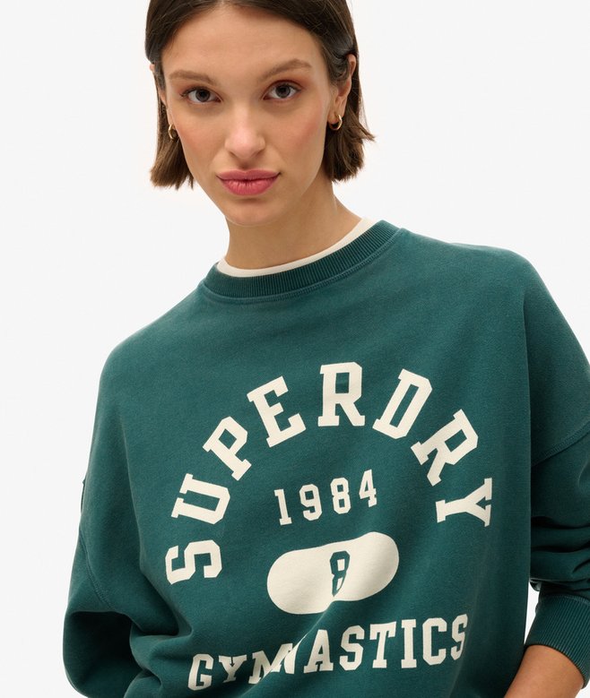 Athletic Essentials Oversized Printed Sweatshirt