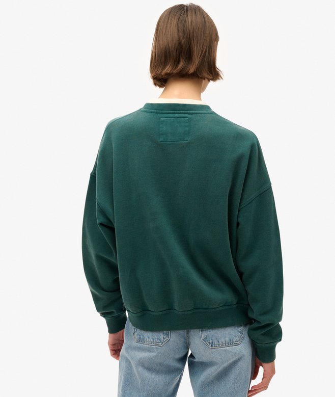 Athletic Essentials Oversized Printed Sweatshirt