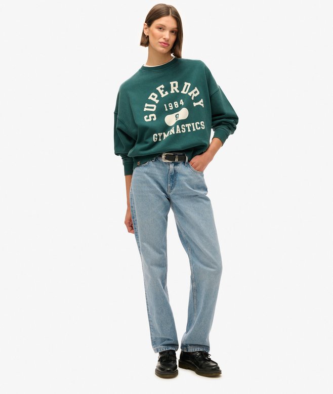 Athletic Essentials Oversized Printed Sweatshirt