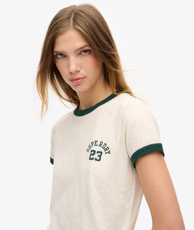 Athletic Essentials Ringer Fitted T-Shirt