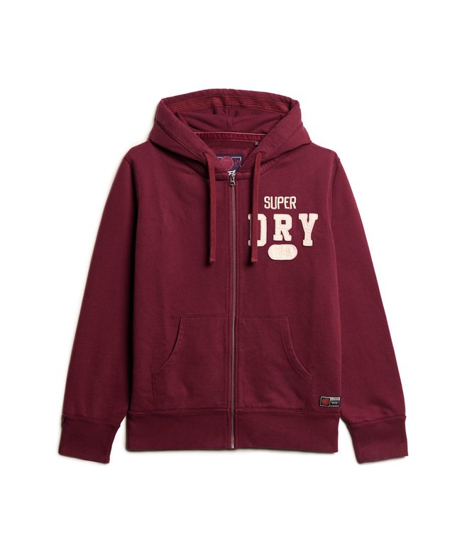 Vintage Athletic Zip Hoodie
