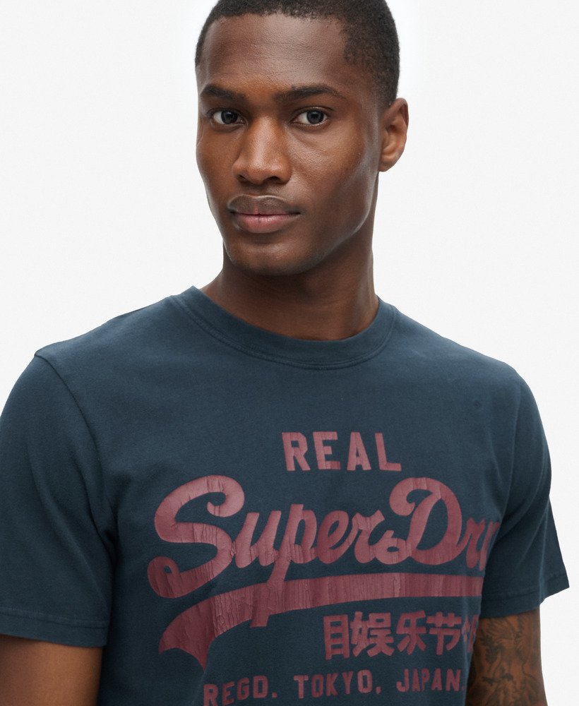Superdry★クラシック グラフィック ロゴ☆Tシャツ mens Vintage Logo Graphic T-Shirt in Eclipse Navy | Superdry US
