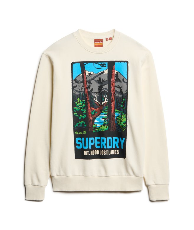 Travel Postcard Graphic Crew Sweatshirt