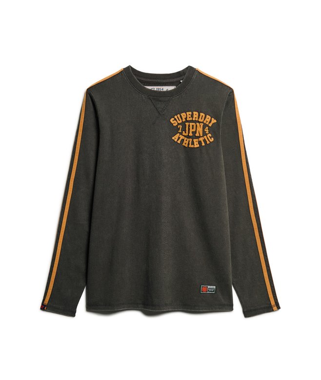 Vintage Athletic Long Sleeve Striped Top