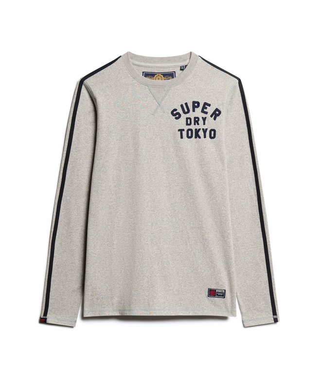 Vintage Athletic Long Sleeve Striped Top