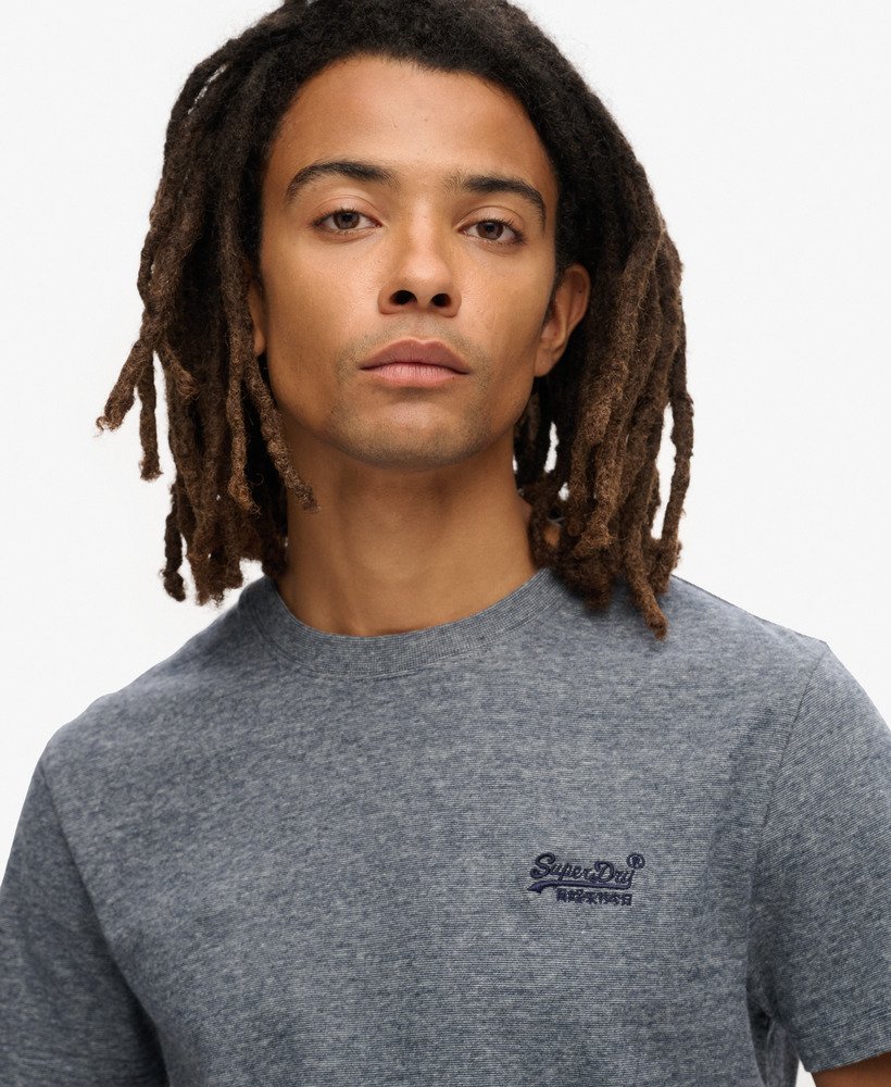 mens Organic Cotton Essential Logo T-Shirt in Eclipse Navy
