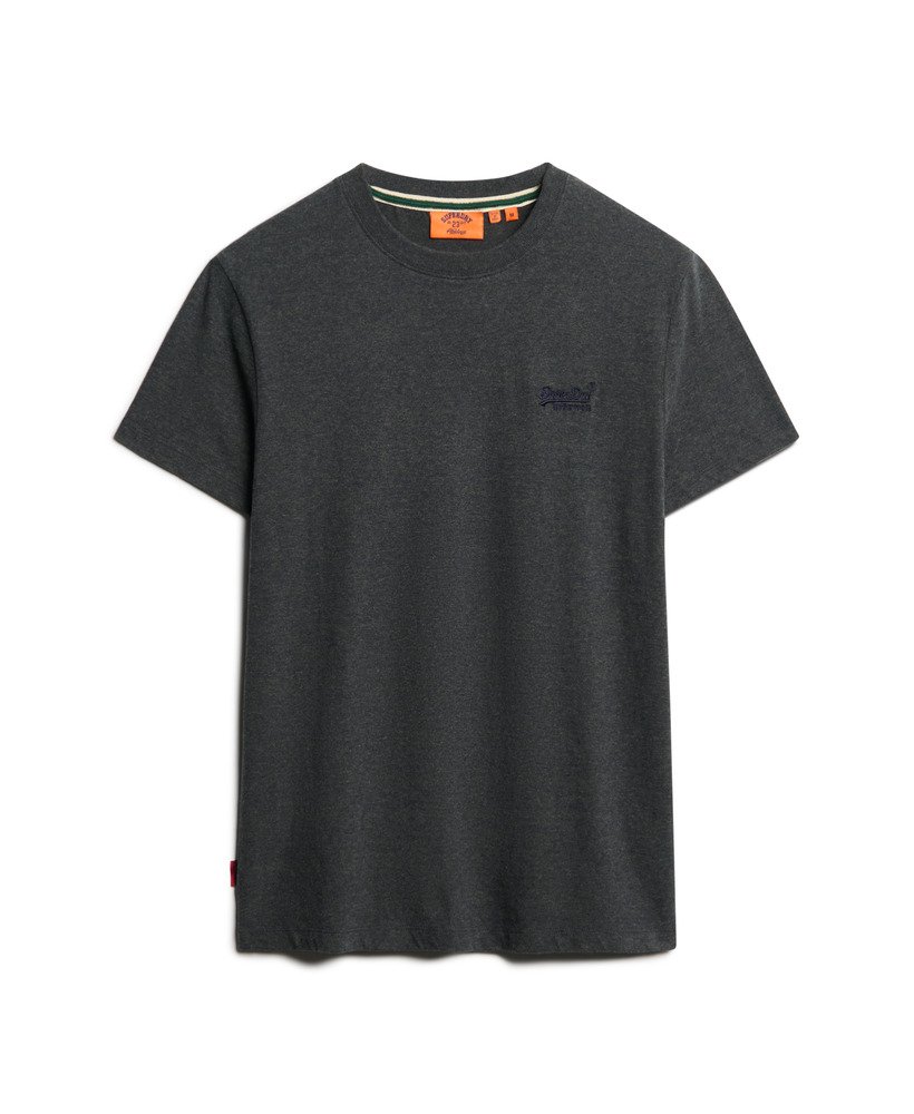 Superdry★エッセンシャル ロゴ刺繍Tシャツ 送関込 mens Organic Cotton Essential Logo T-Shirt in Eclipse Navy