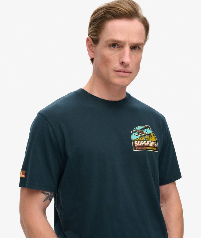 Travel Postcard Chest Print T-Shirt
