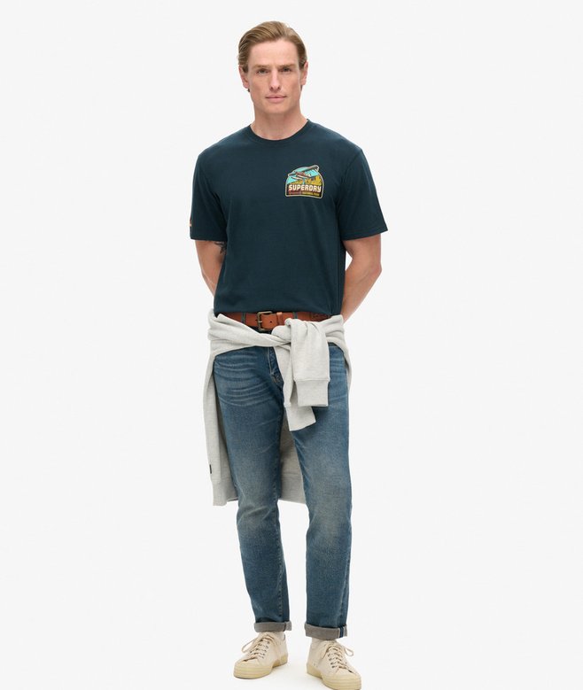 Travel Postcard Chest Print T-Shirt