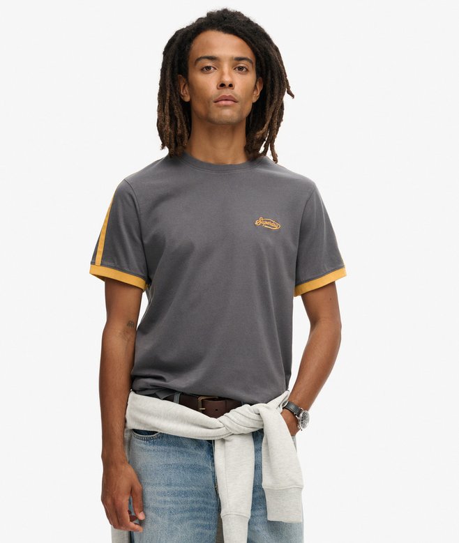 T-shirt Polaris Homme - Design Rétro Étoilé, Mélange Coton/Polyester Léger